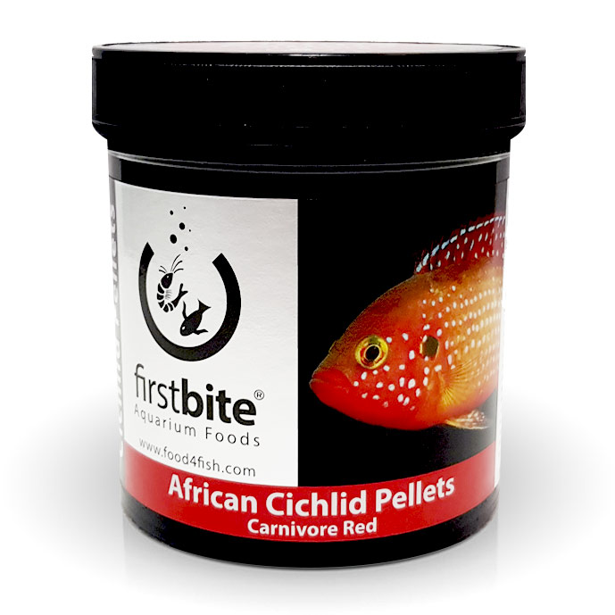 African Cichlid Pellets - Carnivore Red 1mm - 120g <span class='prod-code'>(Item No. 477TB)</span>