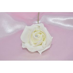 Ivory With Diamante: 1 Flower