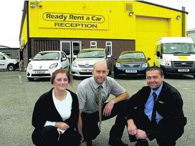 Rental firm parks up on side of A63