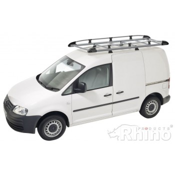 Rhino Aluminium Roof Rack - Volkswagen Caddy 2004 - 2010 MAXI Twin Doors
