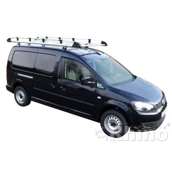 Rhino Aluminium Roof Rack - Volkswagen Caddy 2010 On SWB Twin Doors